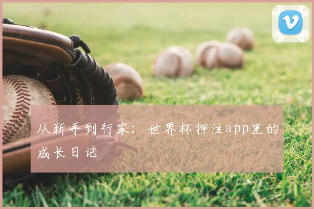 从新手到行家：世界杯押注app里的成长日记